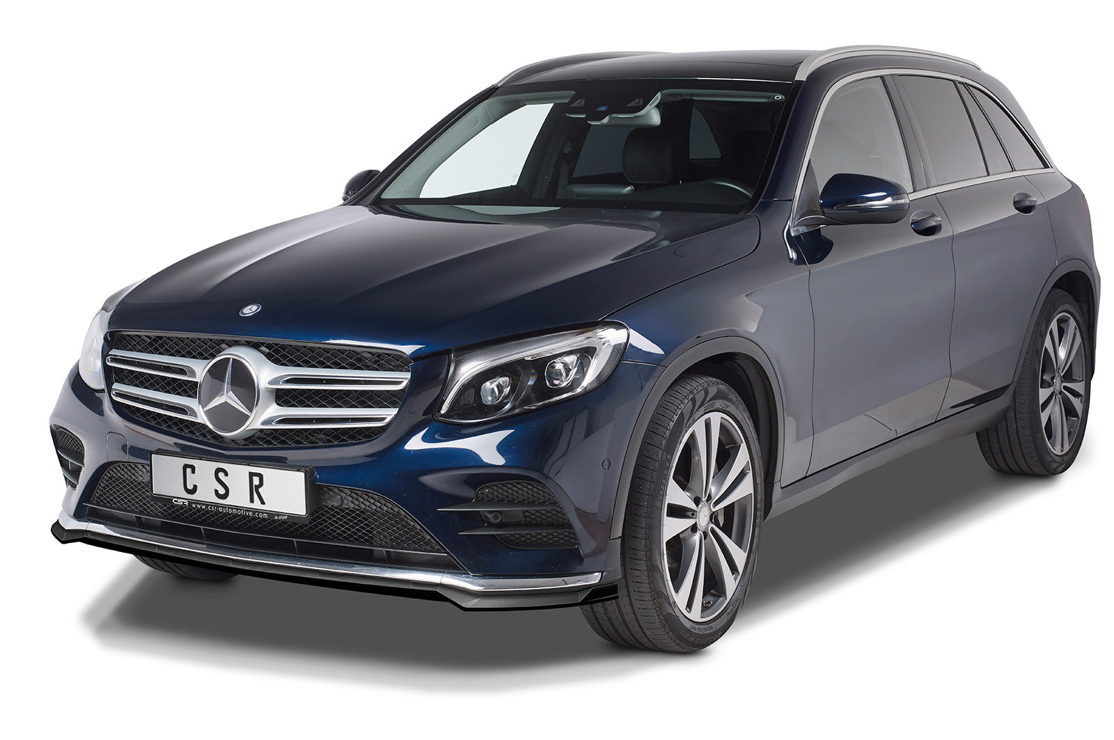 CSR Frontspoiler | Cup-Spoilerlippe mit ABE für Mercedes-Benz GLC (X253/C253) AMG-Line CSL571 Carbon Look Hochglanz (keine Lackierung erforderlich)