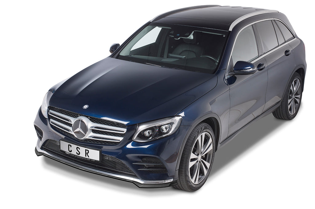 CSR Frontspoiler | Cup-Spoilerlippe mit ABE für Mercedes-Benz GLC (X253/C253) AMG-Line CSL571 Carbon Look Hochglanz (keine Lackierung erforderlich)
