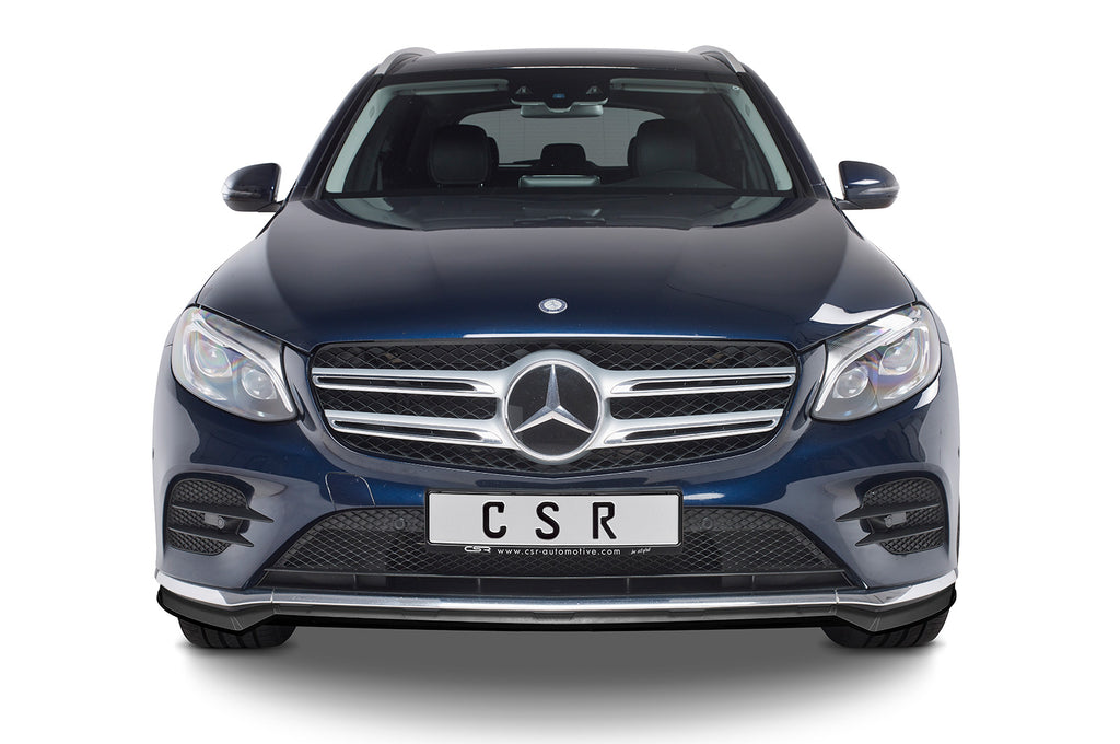 CSR Frontspoiler | Cup-Spoilerlippe mit ABE für Mercedes-Benz GLC (X253/C253) AMG-Line CSL571 Carbon Look Hochglanz (keine Lackierung erforderlich)