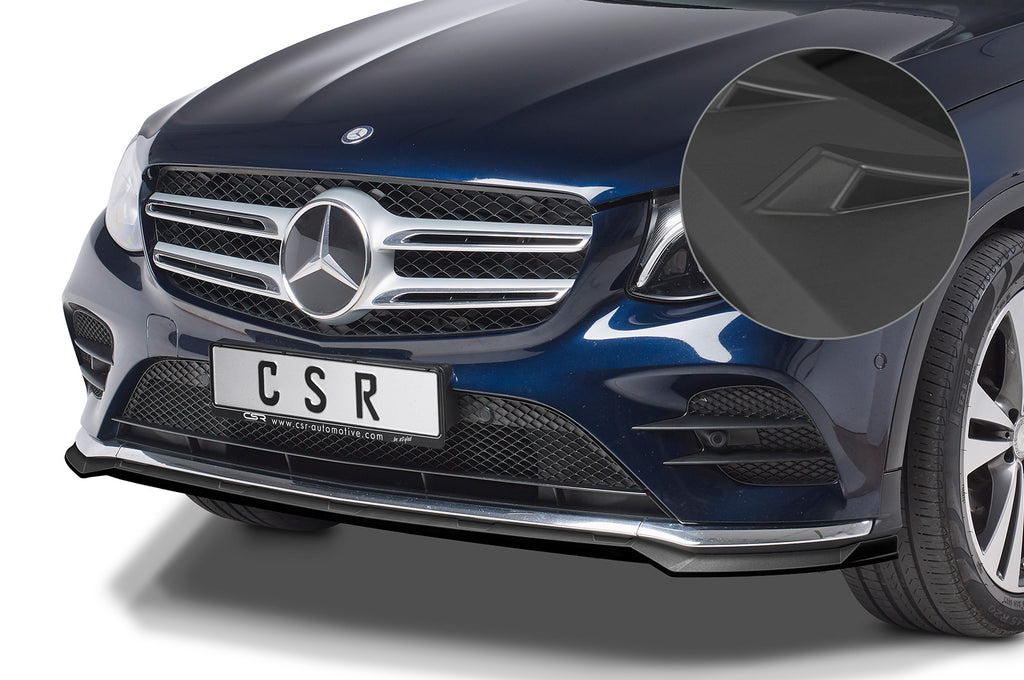 CSR Frontspoiler | Cup-Spoilerlippe mit ABE für Mercedes-Benz GLC (X253/C253) AMG-Line CSL571 Unlackiert roh (Lackierung erforderlich)