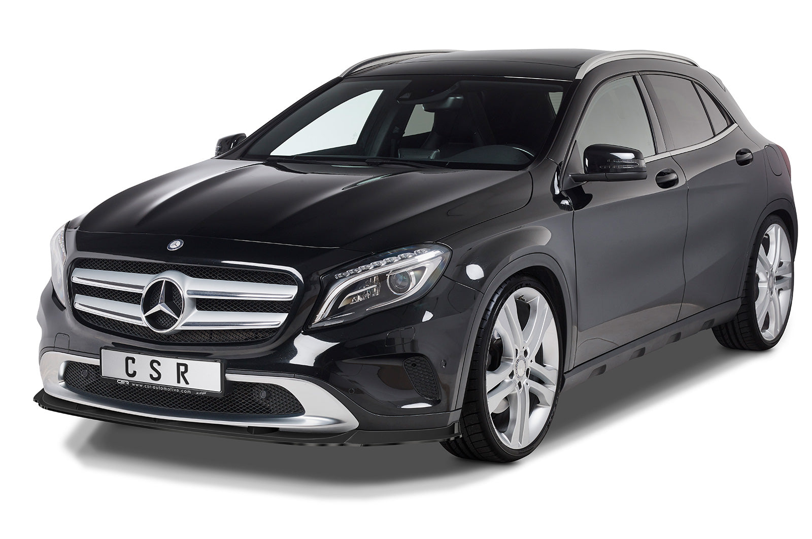 CSR Frontspoiler | Cup-Spoilerlippe mit ABE für Mercedes-Benz GLA (X156) CSL572-C Carbon Look Hochglanz (keine Lackierung erforderlich)