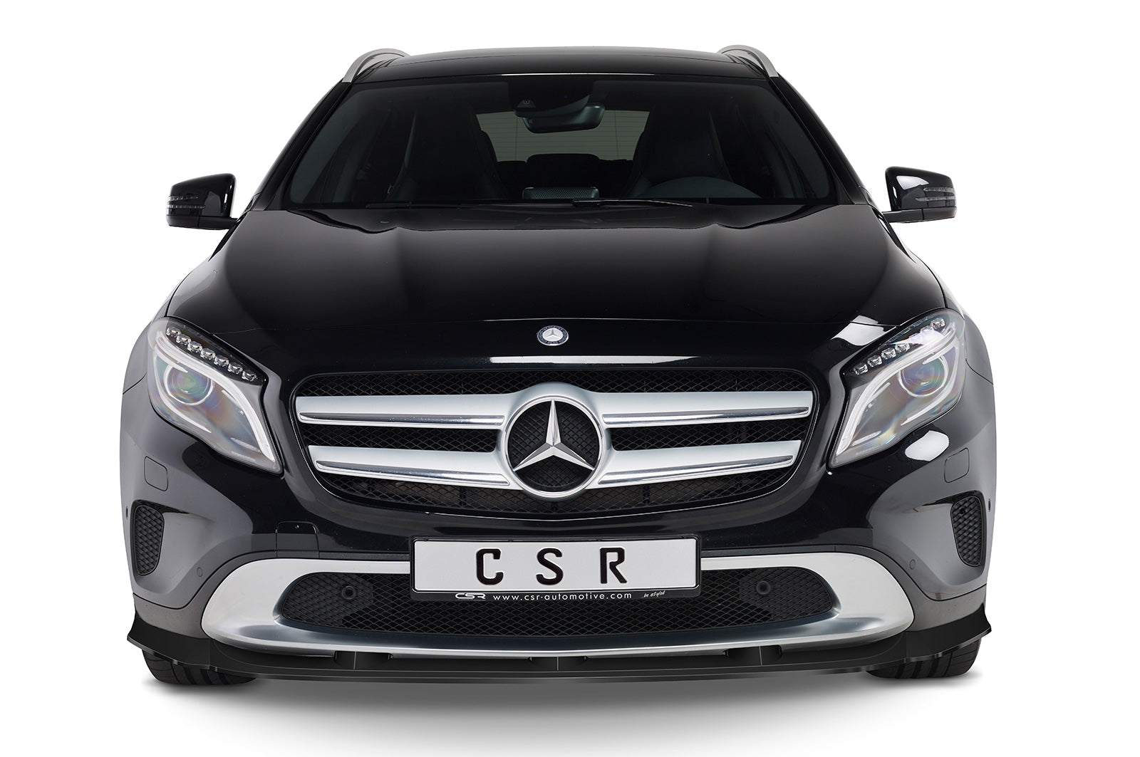 CSR Frontspoiler | Cup-Spoilerlippe mit ABE für Mercedes-Benz GLA (X156) CSL572-C Carbon Look Hochglanz (keine Lackierung erforderlich)