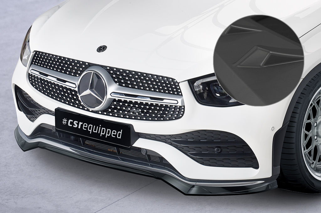 CSR Frontspoiler | Cup-Spoilerlippe mit ABE für Mercedes-Benz GLC (C253/X253) AMG-Line CSL573-L Unlackiert roh (Lackierung erforderlich)