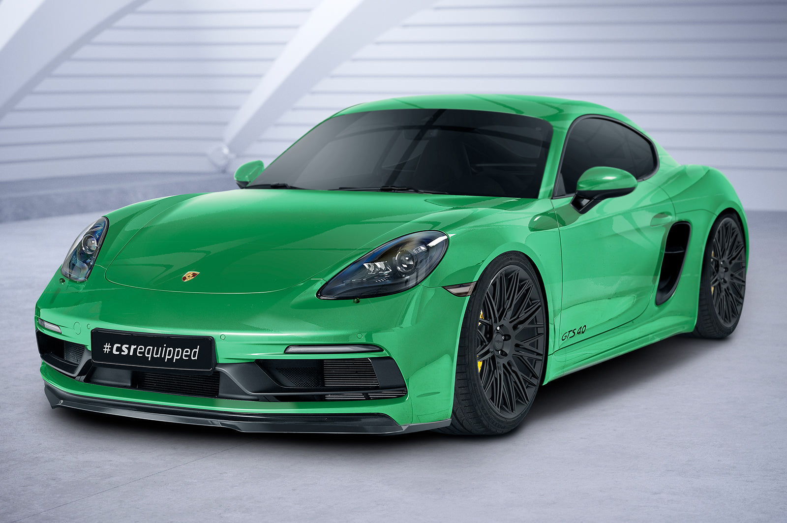 CSR Frontspoiler | Cup-Spoilerlippe mit ABE für Porsche 718 Cayman/Boxster GTS 4.0 (982) CSL575-L Unlackiert roh (Lackierung erforderlich)