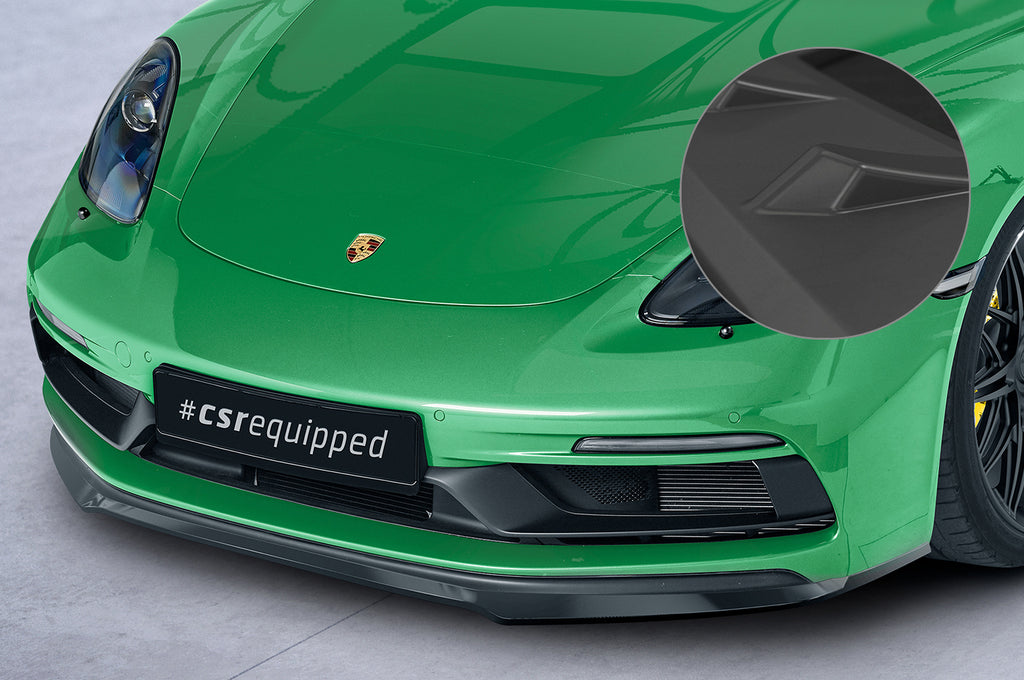 CSR Frontspoiler | Cup-Spoilerlippe mit ABE für Porsche 718 Cayman/Boxster GTS 4.0 (982) CSL575-L Unlackiert roh (Lackierung erforderlich)