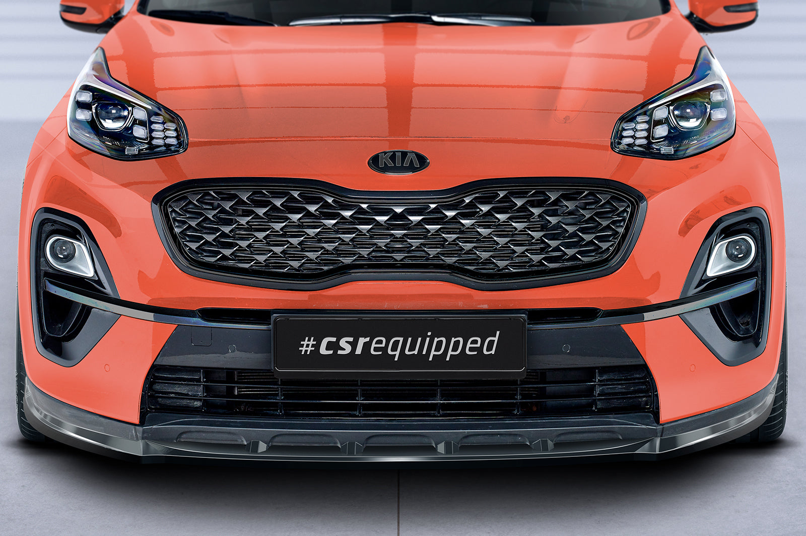 CSR Frontspoiler | Cup-Spoilerlippe mit ABE für Kia Sportage QLE CSL577-L Unlackiert roh (Lackierung erforderlich)