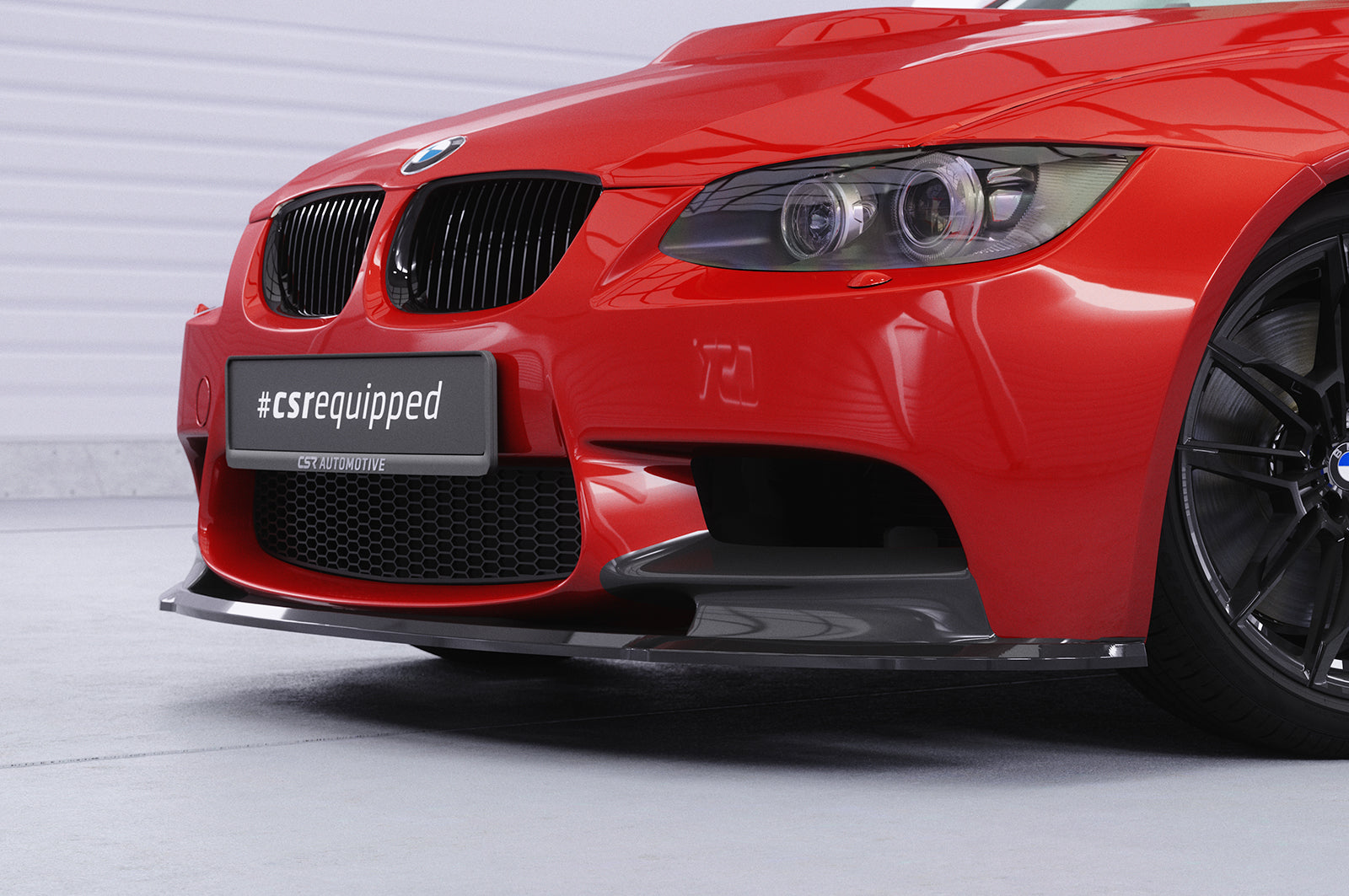 CSR Frontspoiler | Cup-Spoilerlippe mit ABE für BMW M3 E90/E92/E93 CSL579-L Unlackiert roh (Lackierung erforderlich)