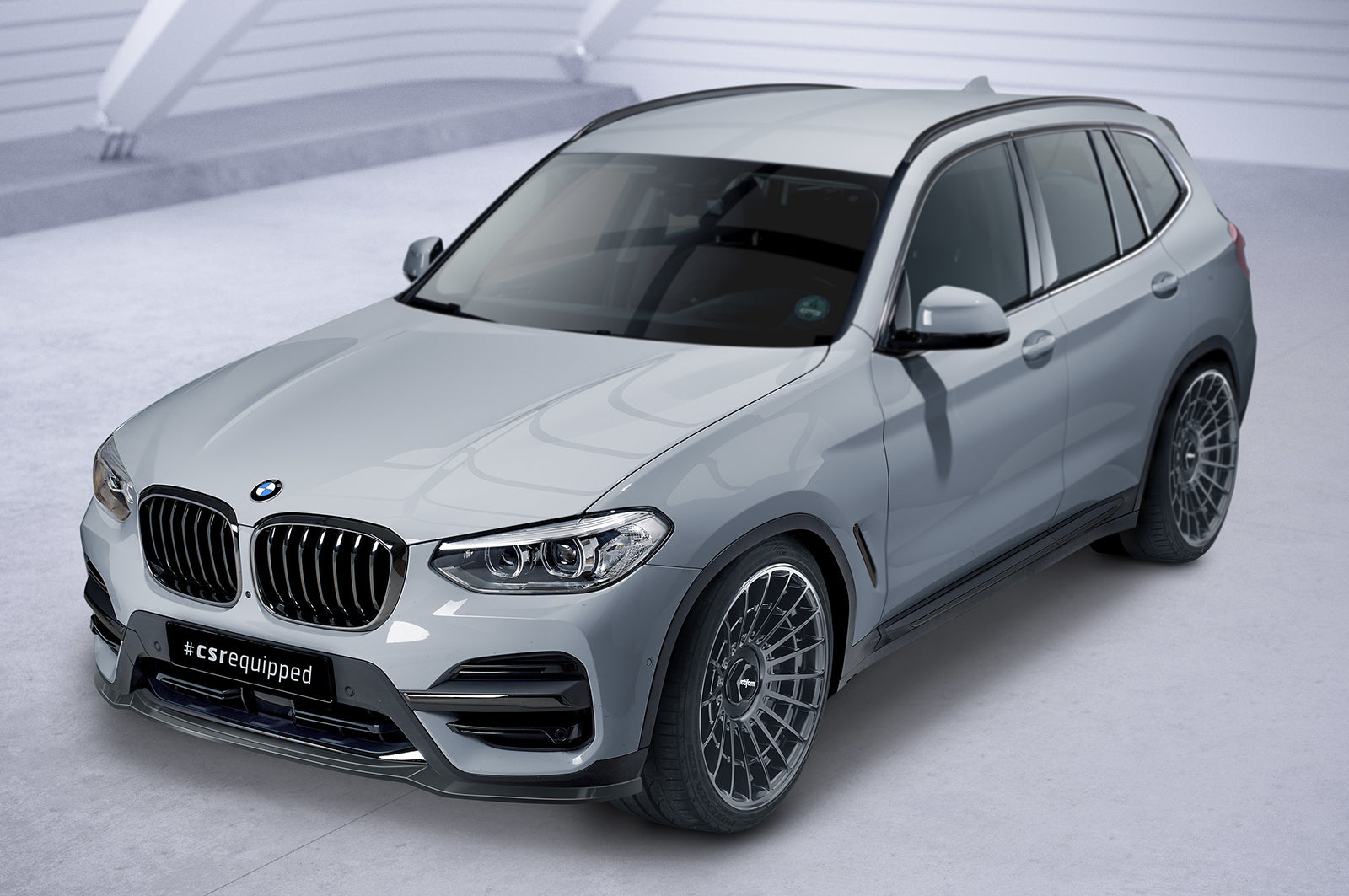 CSR Frontspoiler | Cup-Spoilerlippe mit ABE für BMW X3 G01 CSL581-S Strukturiert schwarz matt (keine Lackierung erforderlich)