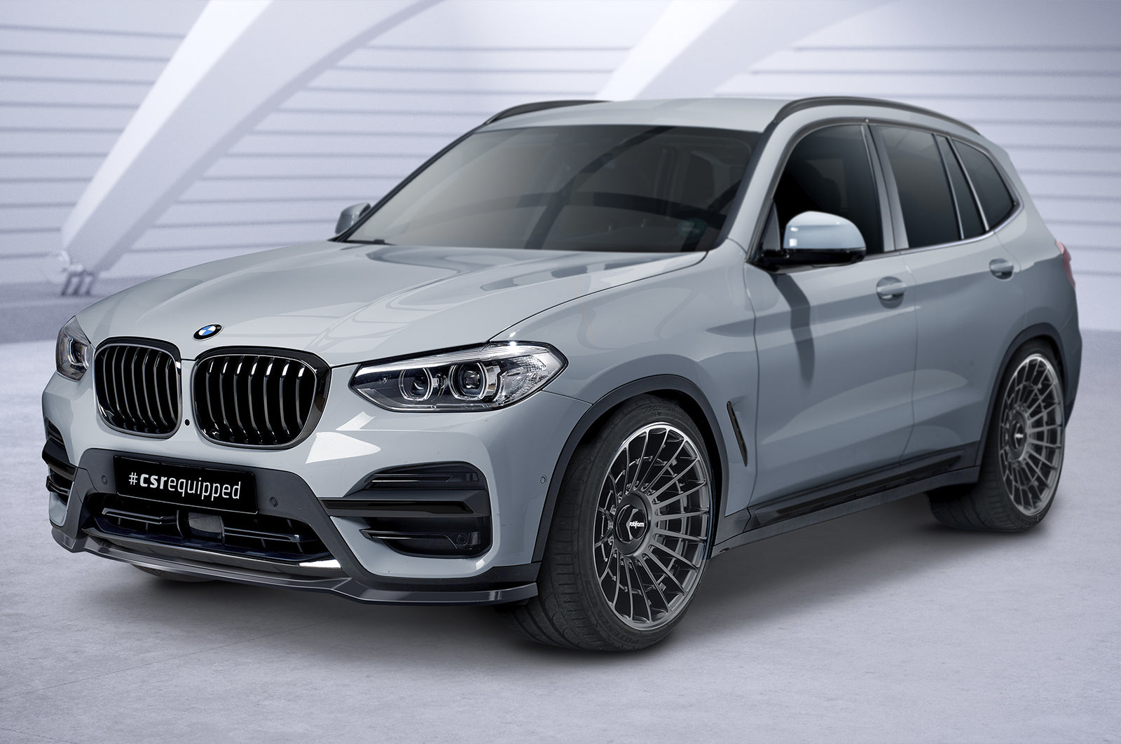 CSR Frontspoiler | Cup-Spoilerlippe mit ABE für BMW X3 G01 CSL581-L Unlackiert roh (Lackierung erforderlich)