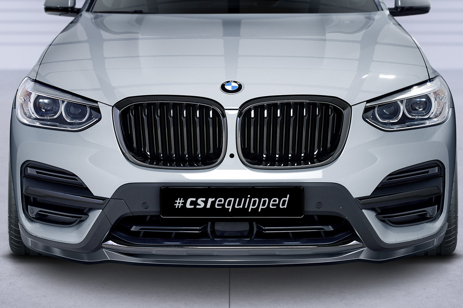 CSR Frontspoiler | Cup-Spoilerlippe mit ABE für BMW X3 G01 CSL581-S Strukturiert schwarz matt (keine Lackierung erforderlich)