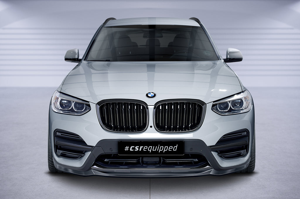 CSR Frontspoiler | Cup-Spoilerlippe mit ABE für BMW X3 G01 CSL581-S Strukturiert schwarz matt (keine Lackierung erforderlich)
