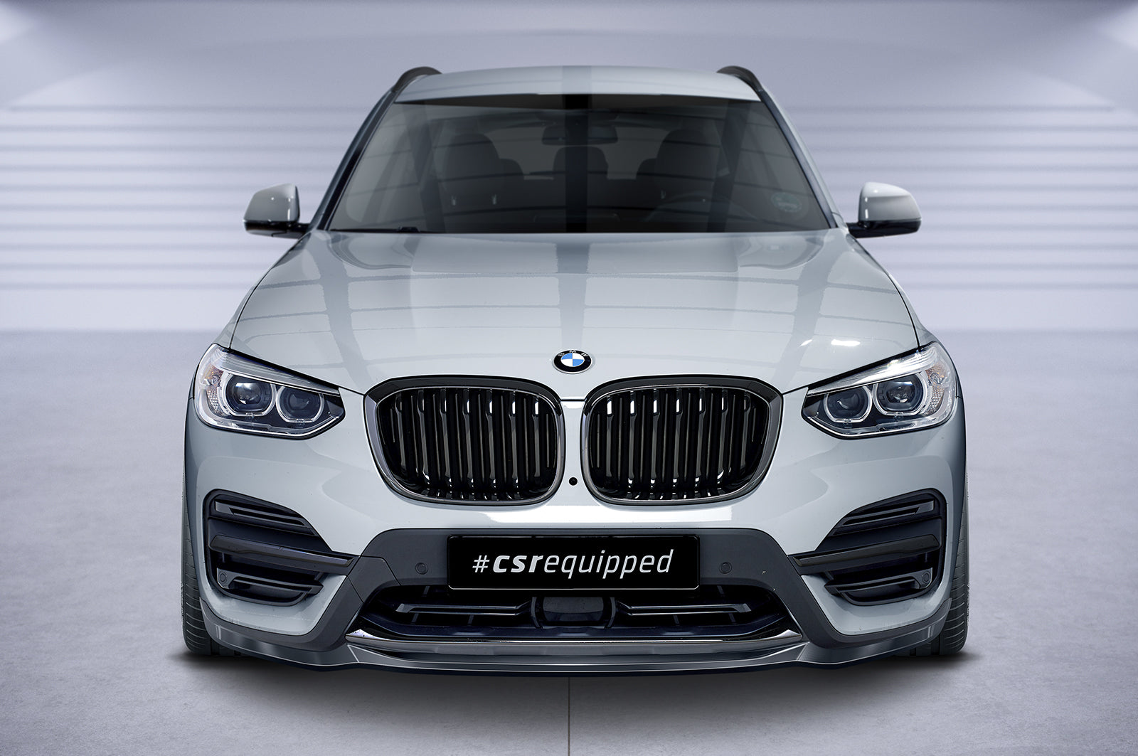 CSR Frontspoiler | Cup-Spoilerlippe mit ABE für BMW X3 G01 CSL581-L Unlackiert roh (Lackierung erforderlich)