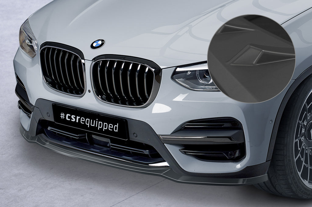 CSR Frontspoiler | Cup-Spoilerlippe mit ABE für BMW X3 G01 CSL581-L Unlackiert roh (Lackierung erforderlich)