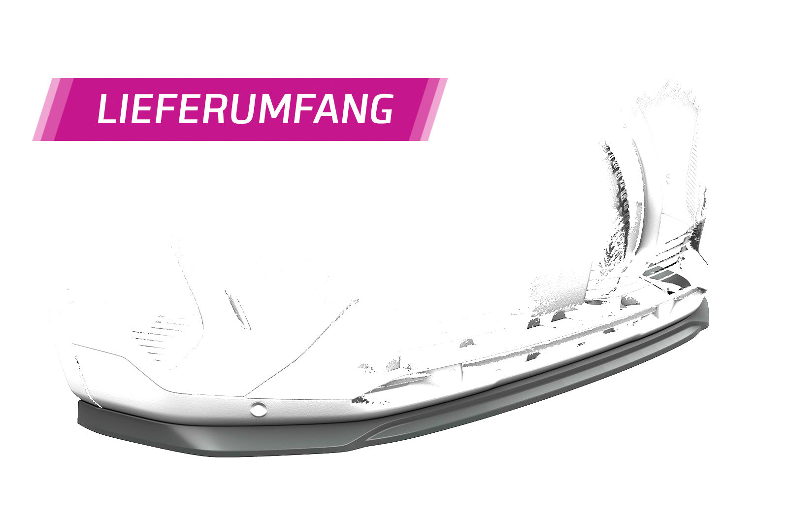 CSR Frontspoiler | Cup-Spoilerlippe mit ABE für Peugeot 5008 (2.Gen) CSL582-C Carbon Look Hochglanz (keine Lackierung erforderlich)