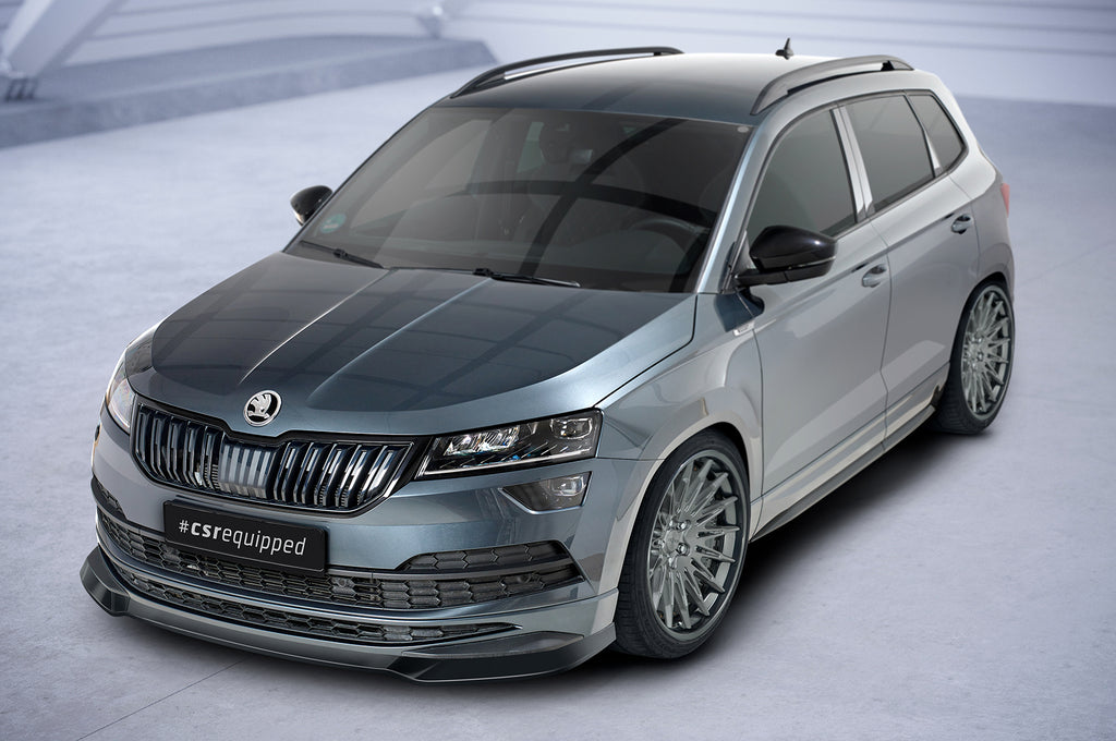 CSR Frontspoiler | Cup-Spoilerlippe mit ABE für Skoda Karoq SportLine CSL583-L Unlackiert roh (Lackierung erforderlich)