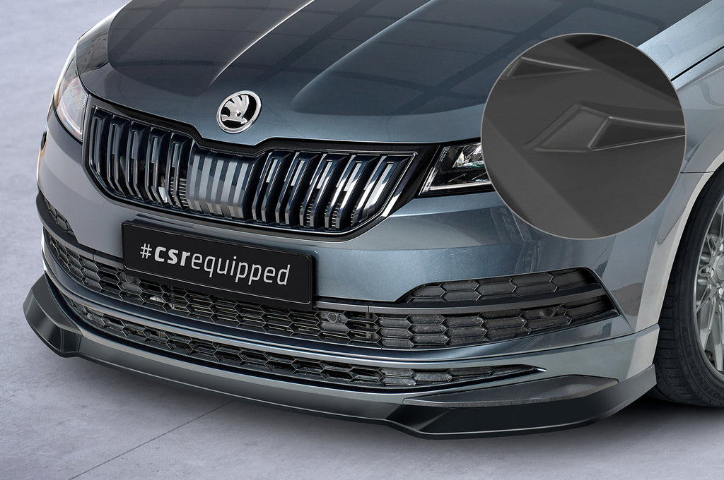 CSR Frontspoiler | Cup-Spoilerlippe mit ABE für Skoda Karoq SportLine CSL583-L Unlackiert roh (Lackierung erforderlich)