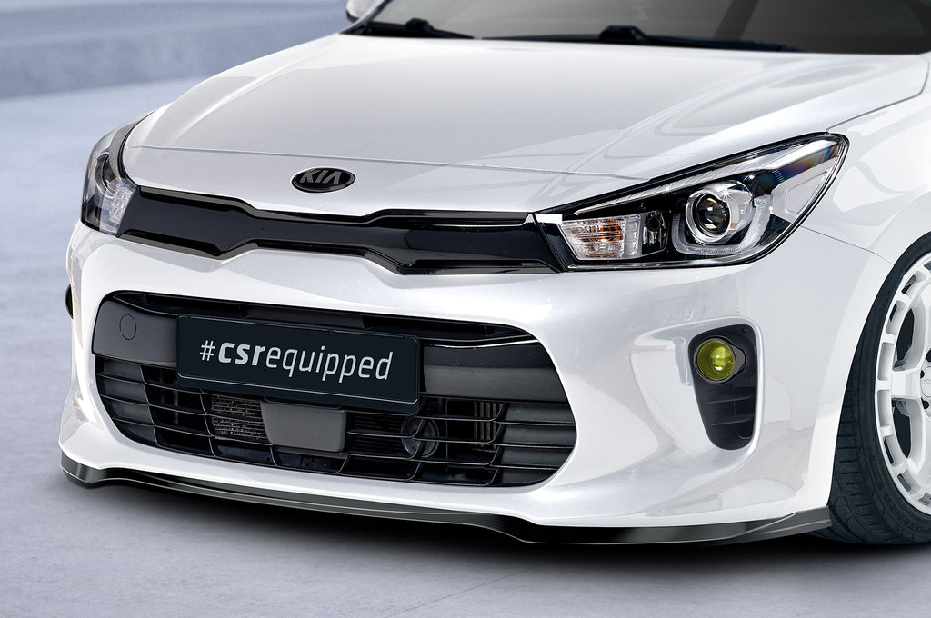 CSR Frontspoiler | Cup-Spoilerlippe mit ABE für Kia Rio 4 (YB) CSL585-L Unlackiert roh (Lackierung erforderlich)