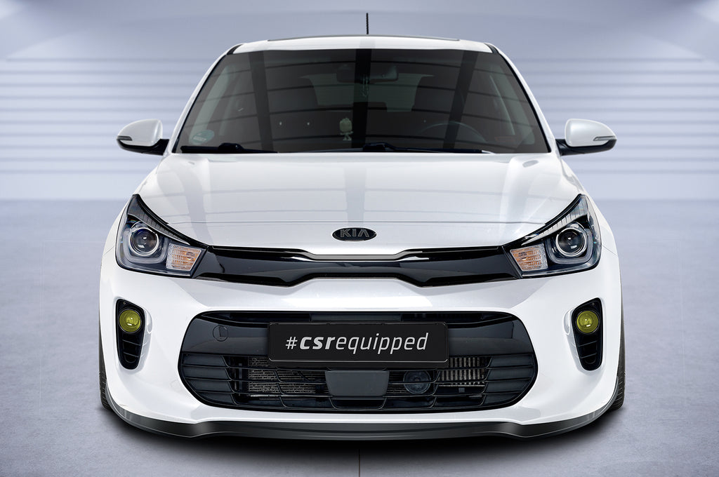 CSR Frontspoiler | Cup-Spoilerlippe mit ABE für Kia Rio 4 (YB) CSL585-L Unlackiert roh (Lackierung erforderlich)