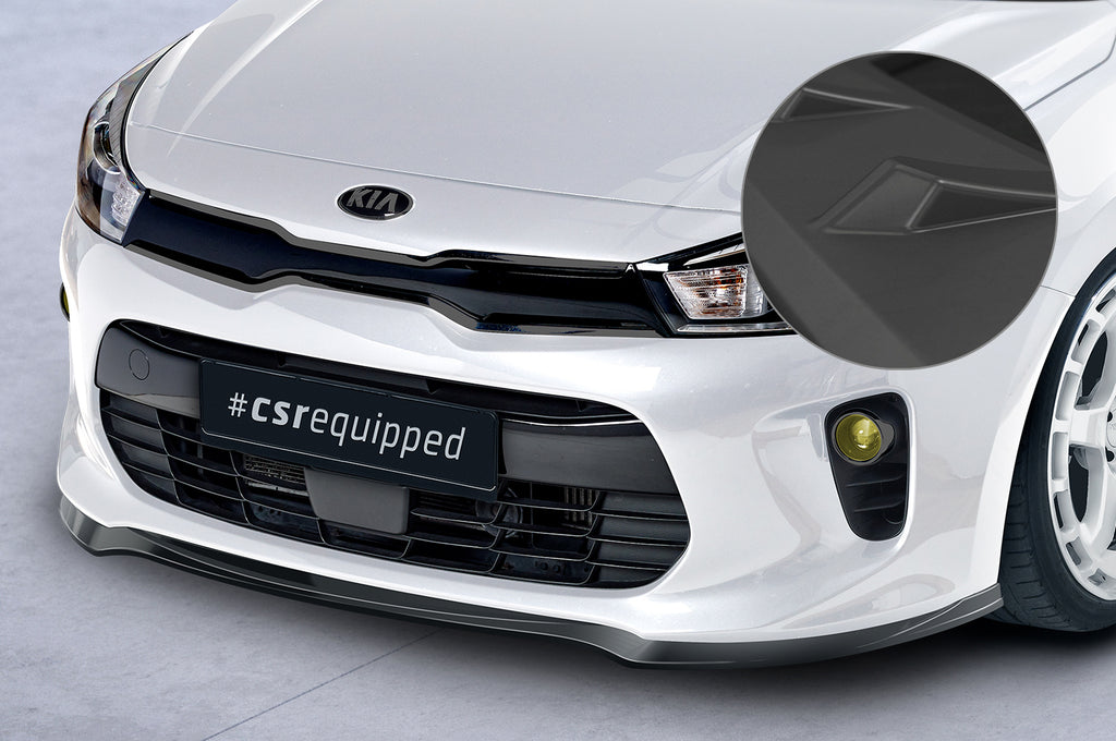 CSR Frontspoiler | Cup-Spoilerlippe mit ABE für Kia Rio 4 (YB) CSL585-L Unlackiert roh (Lackierung erforderlich)