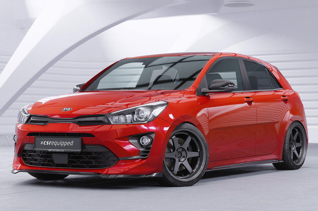 CSR Frontspoiler | Cup-Spoilerlippe mit ABE für Kia Rio 4 (YB) Facelift CSL586-S Strukturiert schwarz matt (keine Lackierung erforderlich)