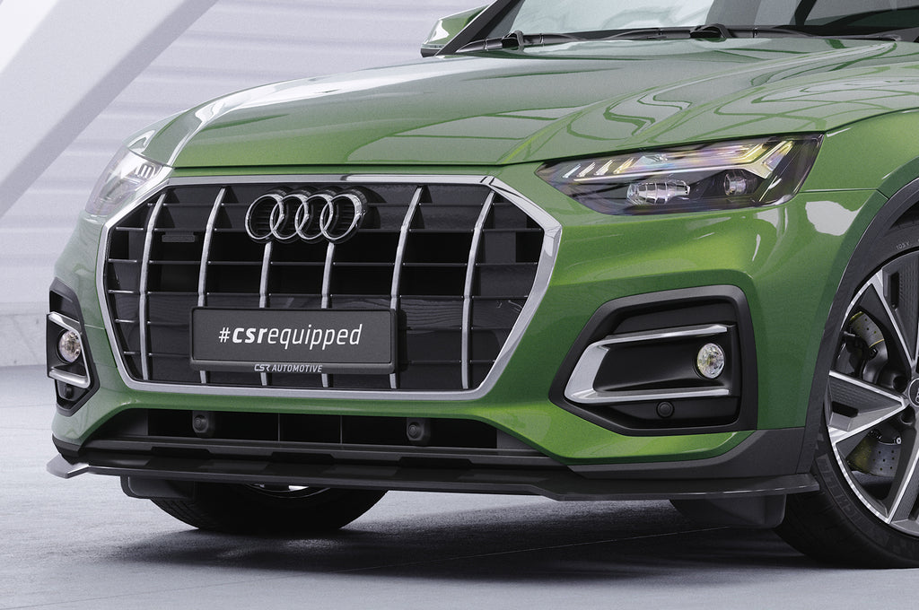 CSR Frontspoiler | Cup-Spoilerlippe mit ABE für Audi Q5 (FY/FYT) CSL590-C Carbon Look Hochglanz (keine Lackierung erforderlich)