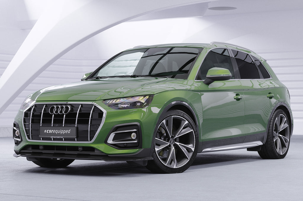 CSR Frontspoiler | Cup-Spoilerlippe mit ABE für Audi Q5 (FY/FYT) CSL590-C Carbon Look Hochglanz (keine Lackierung erforderlich)