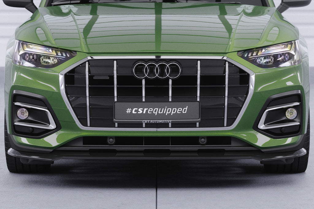 CSR Frontspoiler | Cup-Spoilerlippe mit ABE für Audi Q5 (FY/FYT) CSL590-C Carbon Look Hochglanz (keine Lackierung erforderlich)
