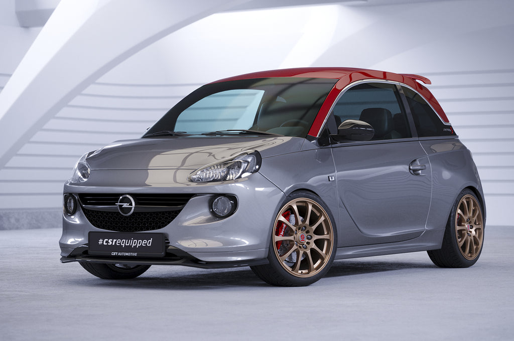 CSR Frontspoiler | Cup-Spoilerlippe mit ABE für Opel Adam S CSL591-S Strukturiert schwarz matt (keine Lackierung erforderlich)