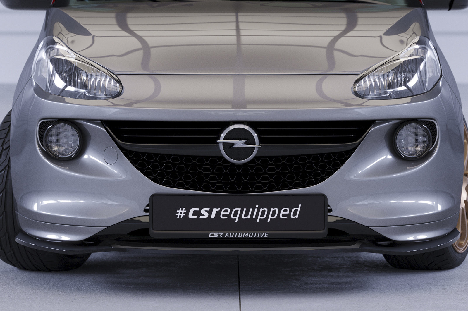 CSR Frontspoiler | Cup-Spoilerlippe mit ABE für Opel Adam S CSL591-S Strukturiert schwarz matt (keine Lackierung erforderlich)