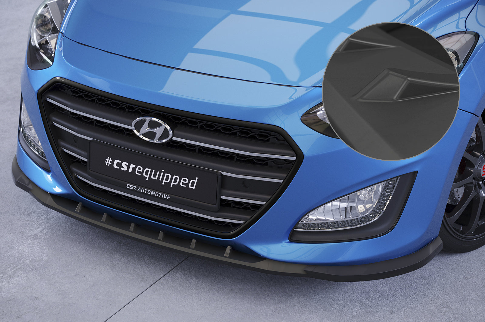 CSR Frontspoiler | Cup-Spoilerlippe mit ABE für Hyundai I30 (GD) CSL592-L Unlackiert roh (Lackierung erforderlich)