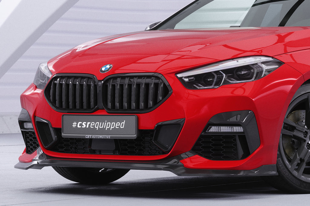 CSR Frontspoiler | Cup-Spoilerlippe mit ABE für BMW 2er (F44) M-Sport / M235 CSL593-G Glossy schwarz Hochglanz (keine Lackierung erforderlich)