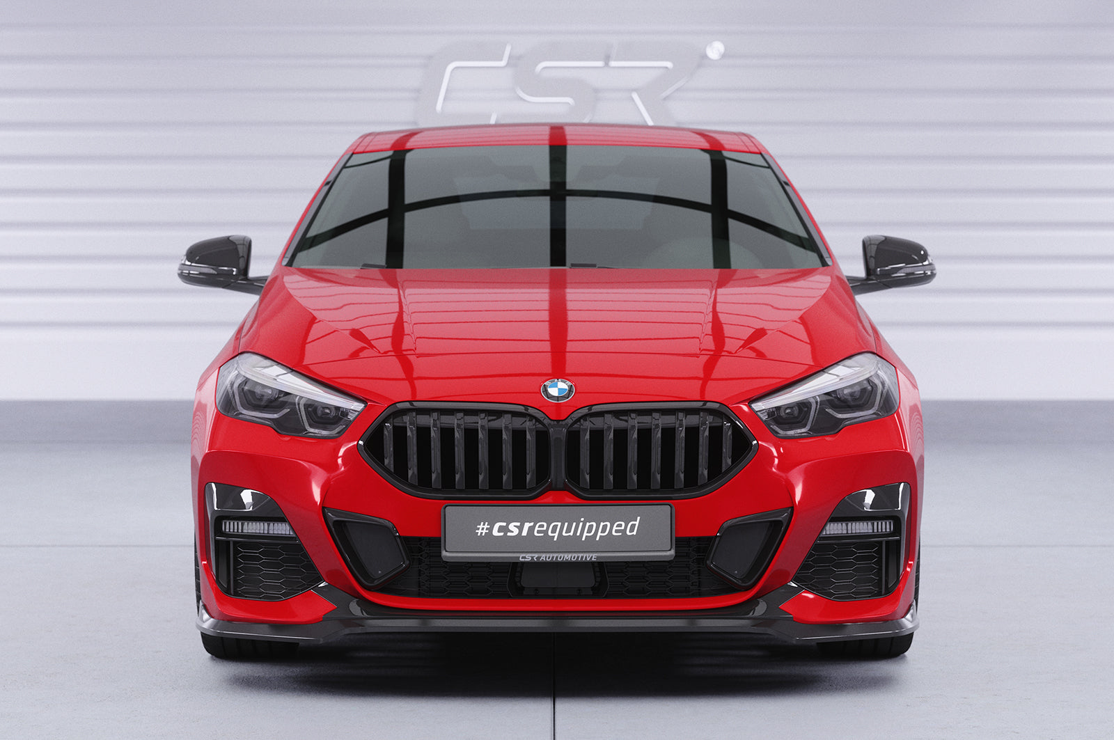 CSR Frontspoiler | Cup-Spoilerlippe mit ABE für BMW 2er (F44) M-Sport / M235 CSL593-G Glossy schwarz Hochglanz (keine Lackierung erforderlich)