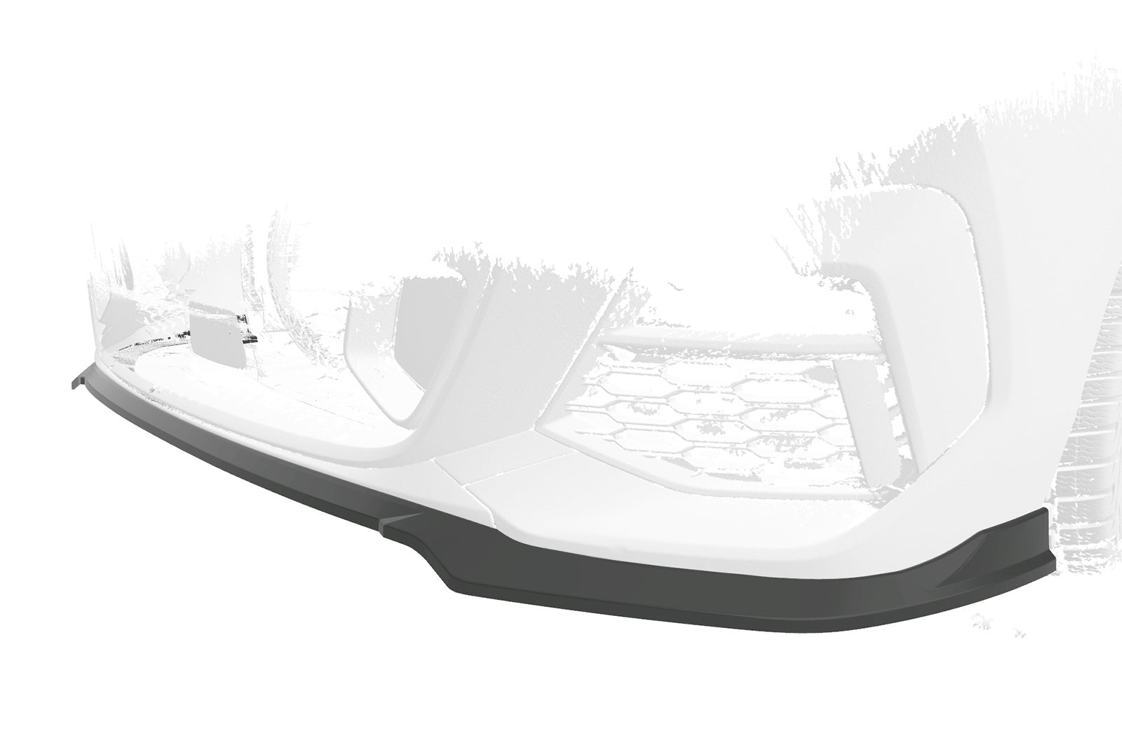 CSR Frontspoiler | Cup-Spoilerlippe mit ABE für BMW 2er (F44) M-Sport / M235 CSL593-G Glossy schwarz Hochglanz (keine Lackierung erforderlich)