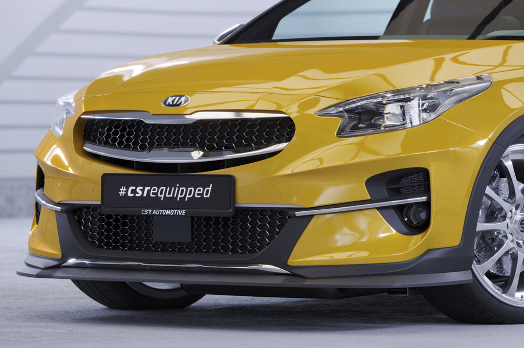 CSR Frontspoiler | Cup-Spoilerlippe mit ABE für Kia XCeed CSL595-G Glossy schwarz Hochglanz (keine Lackierung erforderlich)