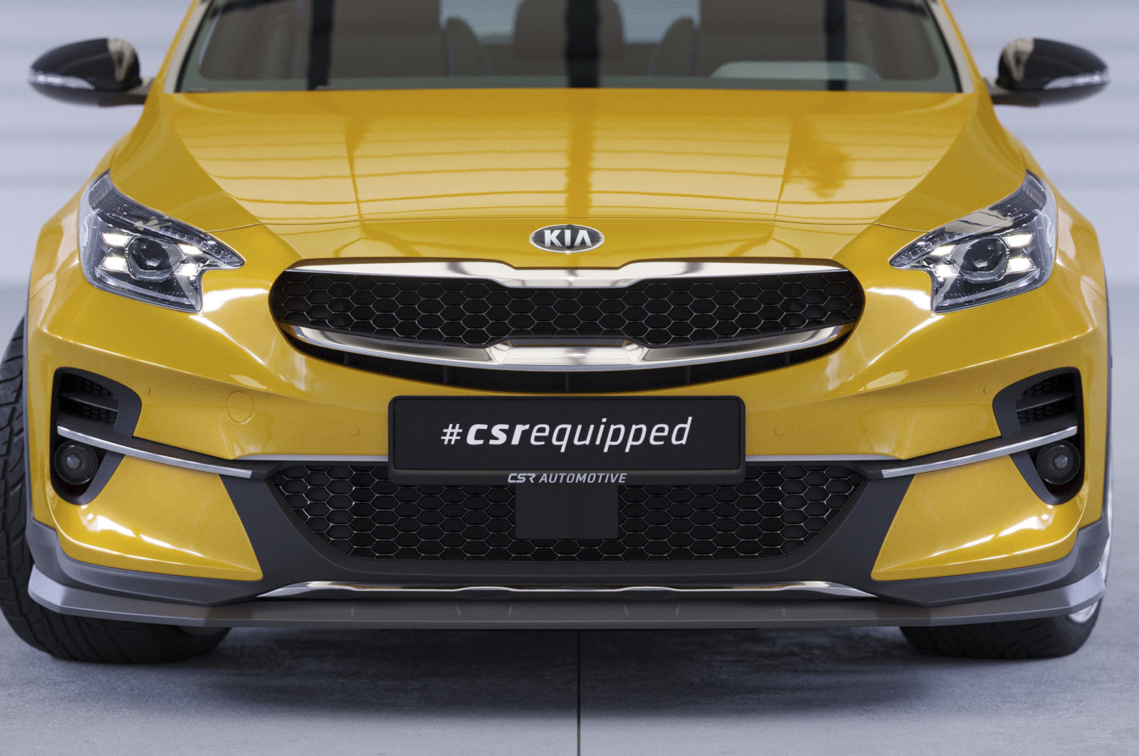 CSR Frontspoiler | Cup-Spoilerlippe mit ABE für Kia XCeed CSL595-C Carbon Look Hochglanz (keine Lackierung erforderlich)