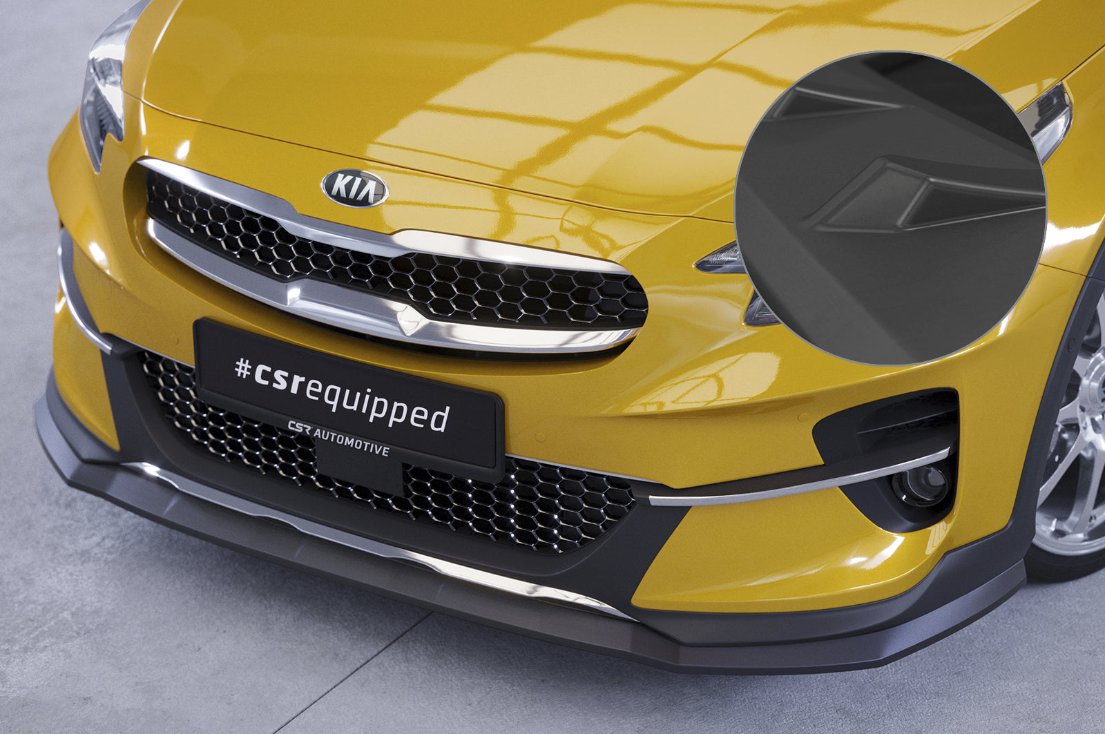 CSR Frontspoiler | Cup-Spoilerlippe mit ABE für Kia XCeed CSL595-L Unlackiert roh (Lackierung erforderlich)