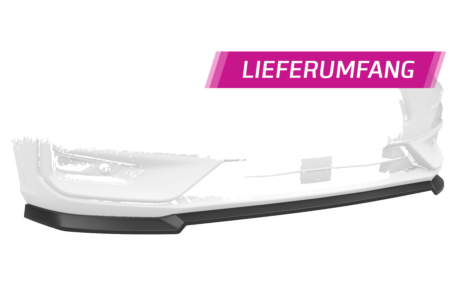CSR Frontspoiler | Cup-Spoilerlippe mit ABE für Ford Kuga 3 ST-Line / ST-Line X CSL596-C Carbon Look Hochglanz (keine Lackierung erforderlich)