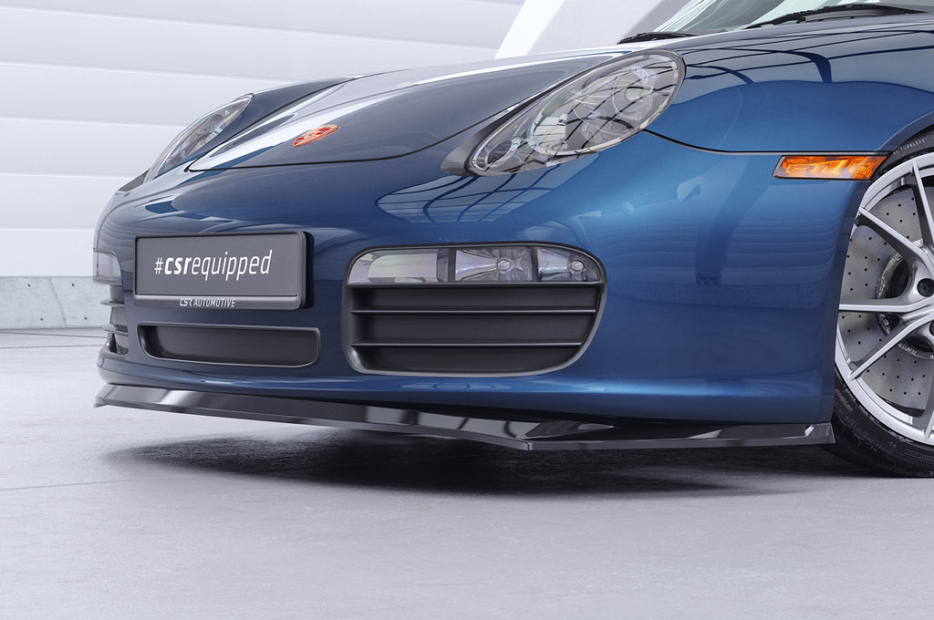 CSR Frontspoiler | Cup-Spoilerlippe mit ABE für Porsche 987 Boxster CSL597-L Unlackiert roh (Lackierung erforderlich)