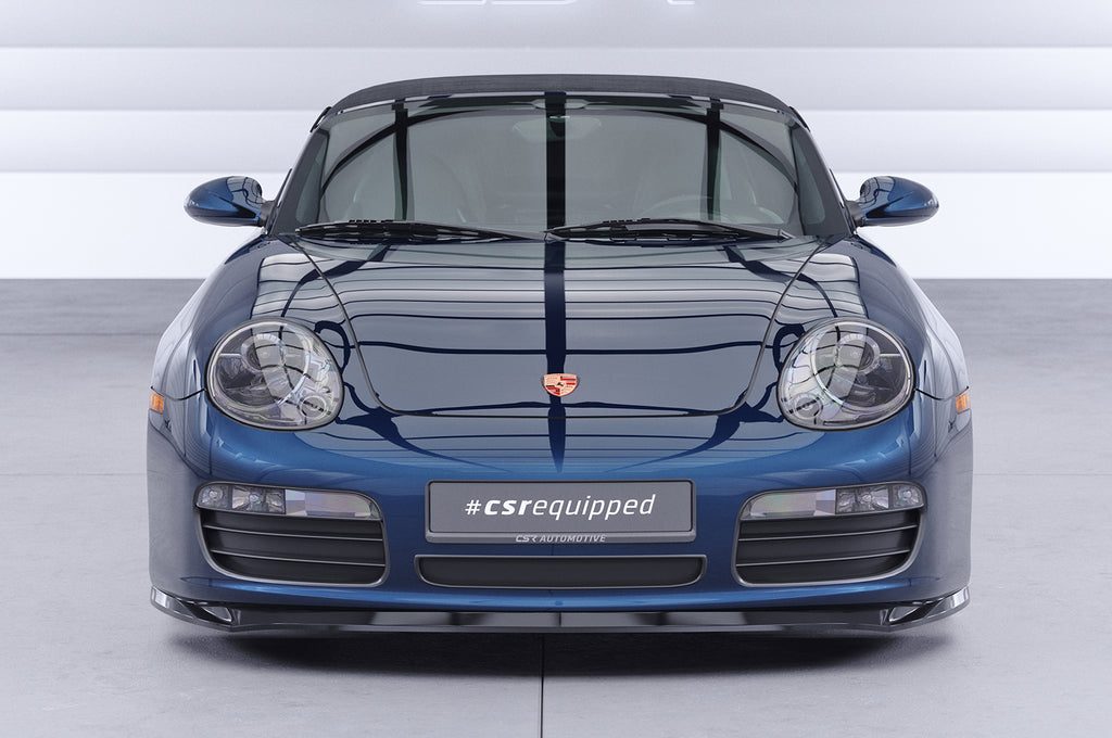 CSR Frontspoiler | Cup-Spoilerlippe mit ABE für Porsche 987 Boxster CSL597-L Unlackiert roh (Lackierung erforderlich)