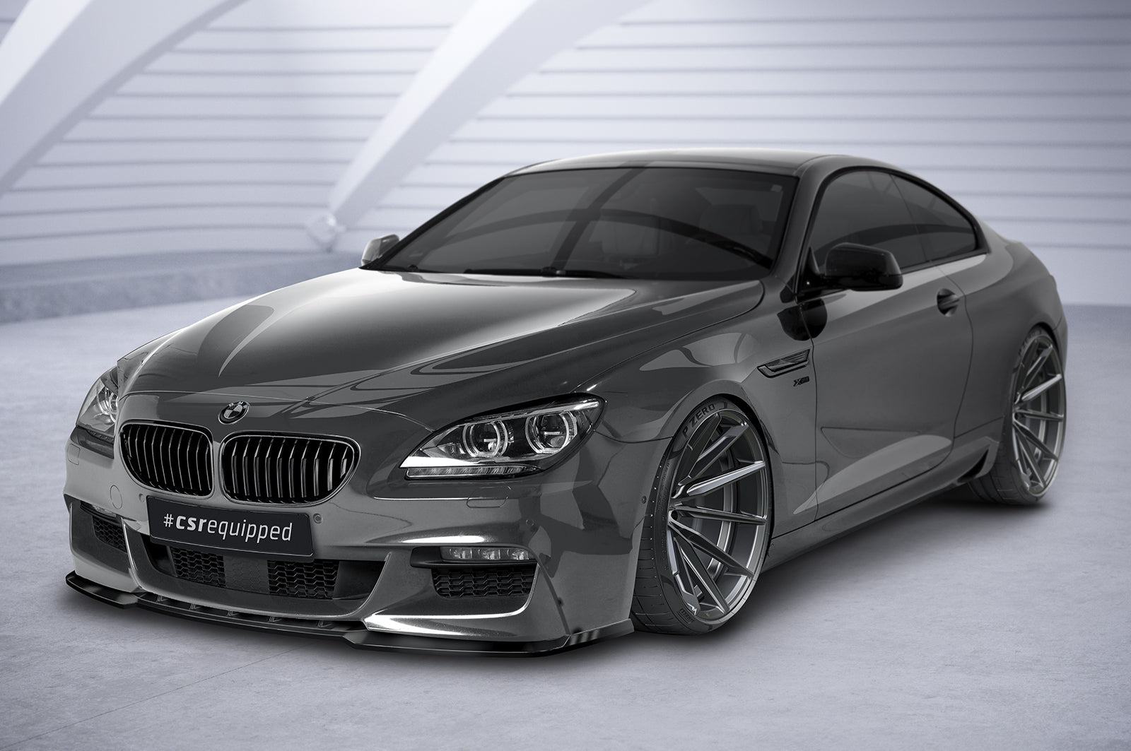 CSR Frontspoiler | Cup-Spoilerlippe mit ABE für BMW 6er F12/F13/F06 CSL598-L Unlackiert roh (Lackierung erforderlich)