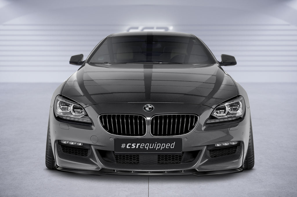 CSR Frontspoiler | Cup-Spoilerlippe mit ABE für BMW 6er F12/F13/F06 CSL598-G Glossy schwarz Hochglanz (keine Lackierung erforderlich)