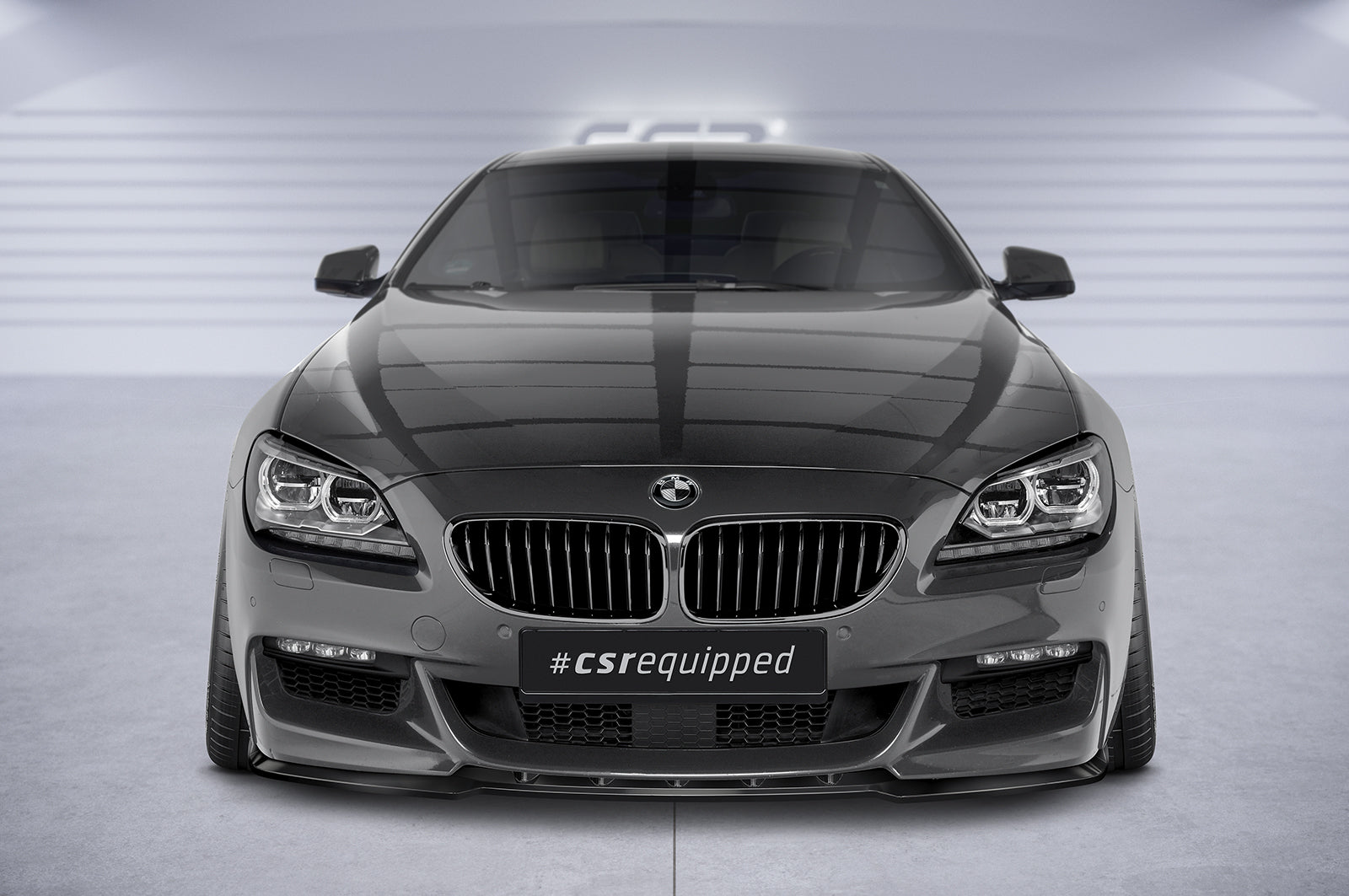 CSR Frontspoiler | Cup-Spoilerlippe mit ABE für BMW 6er F12/F13/F06 CSL598-L Unlackiert roh (Lackierung erforderlich)