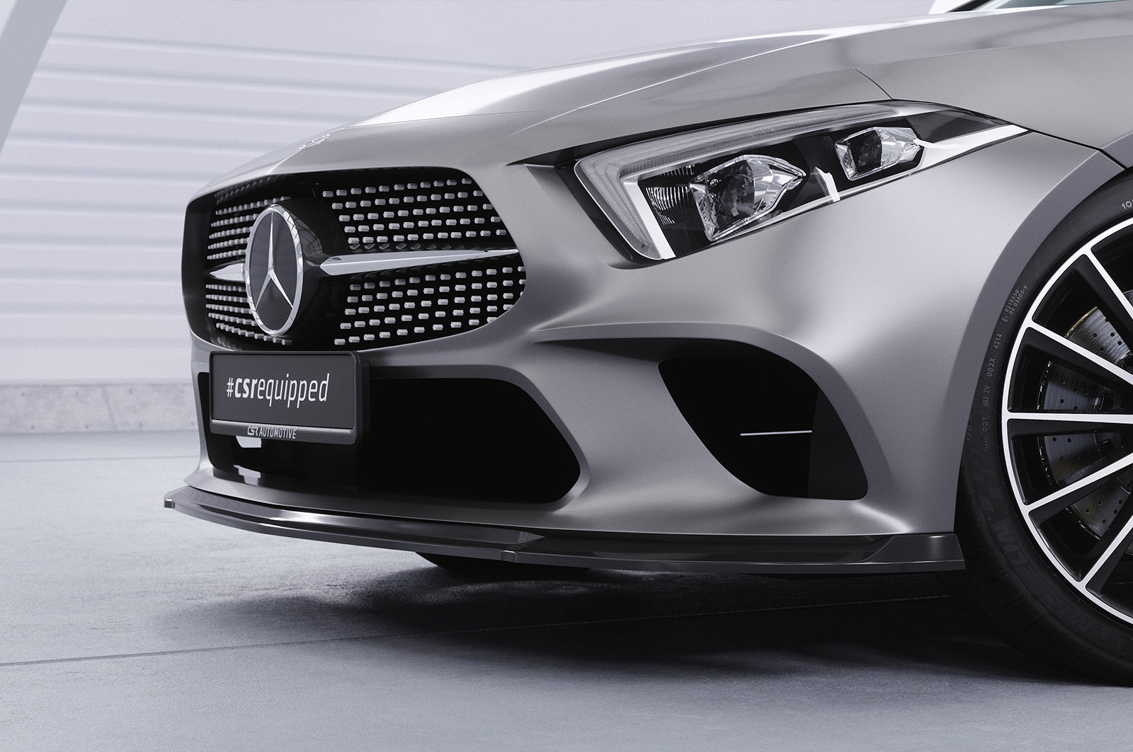 CSR Frontspoiler | Cup-Spoilerlippe mit ABE für Mercedes-Benz CLS (C257) CSL599-L Unlackiert roh (Lackierung erforderlich)