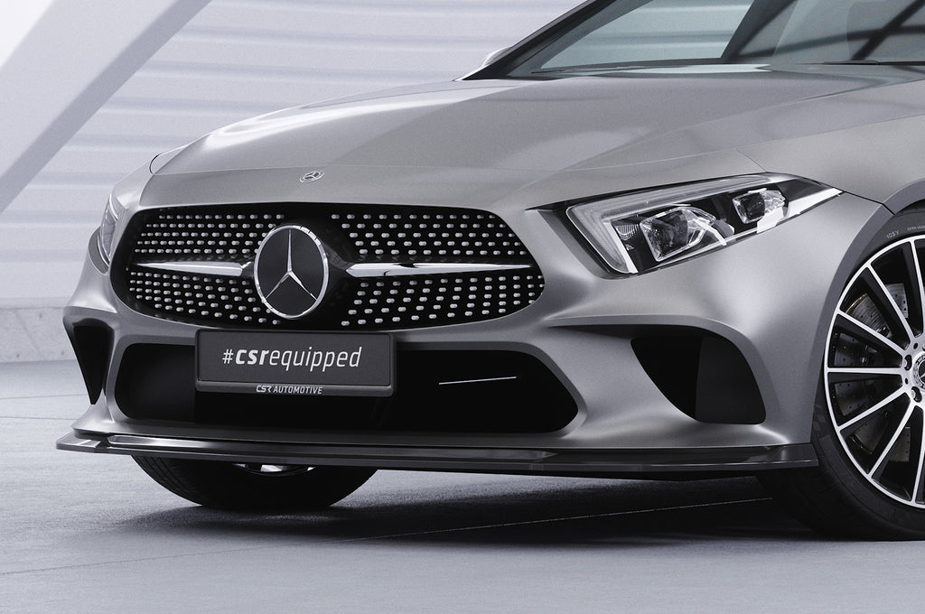 CSR Frontspoiler | Cup-Spoilerlippe mit ABE für Mercedes-Benz CLS (C257) CSL599-S Strukturiert schwarz matt (keine Lackierung erforderlich)