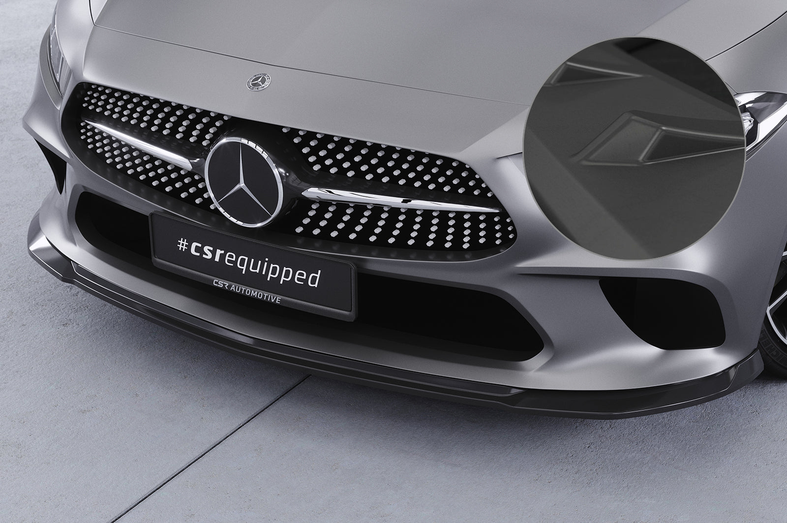 CSR Frontspoiler | Cup-Spoilerlippe mit ABE für Mercedes-Benz CLS (C257) CSL599-L Unlackiert roh (Lackierung erforderlich)