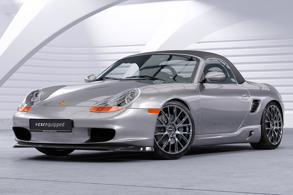 CSR Frontspoiler | Cup-Spoilerlippe mit ABE für Porsche 986 Boxster CSL600-S Strukturiert schwarz matt (keine Lackierung erforderlich)