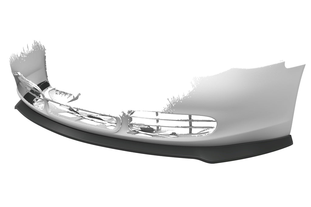 CSR Frontspoiler | Cup-Spoilerlippe mit ABE für Porsche 986 Boxster CSL600-G Glossy schwarz Hochglanz (keine Lackierung erforderlich)