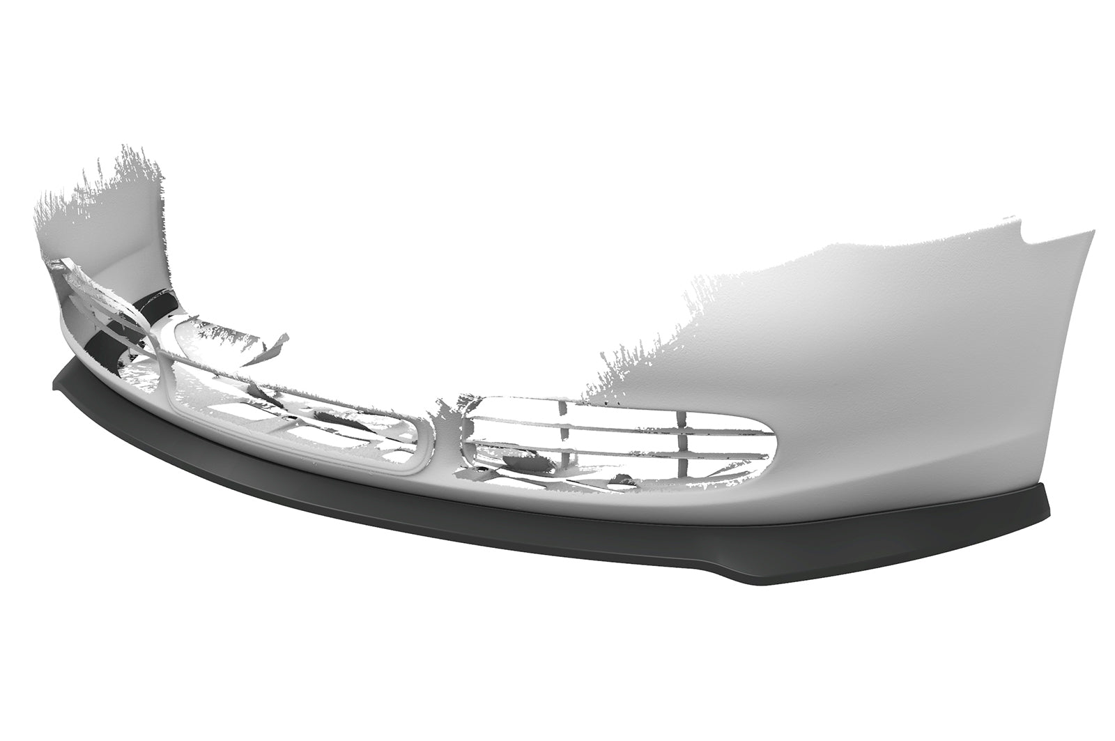 CSR Frontspoiler | Cup-Spoilerlippe mit ABE für Porsche 986 Boxster CSL600-G Glossy schwarz Hochglanz (keine Lackierung erforderlich)