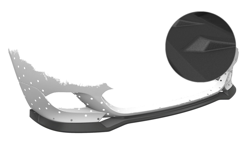 CSR Frontspoiler | Cup-Spoilerlippe mit ABE für BMW 5er E60/E61 M-Paket CSR-CSL603-S Strukturiert schwarz matt (keine Lackierung erforderlich)