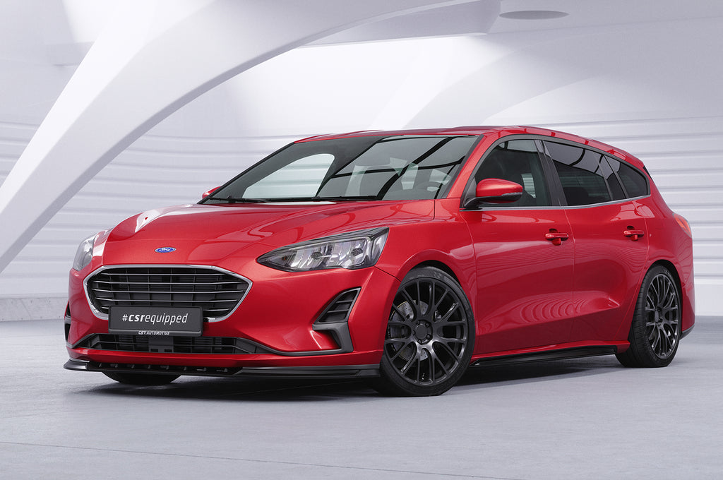 CSR Frontspoiler | Cup-Spoilerlippe mit ABE für Ford Focus MK4 CSL606-S Strukturiert schwarz matt (keine Lackierung erforderlich)